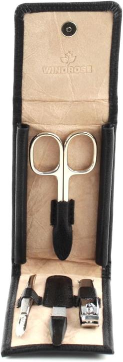 Immagine prodotto Windrose 803867.08 - Astuccio manicure 4 pezzi Beluga nero (pelle)