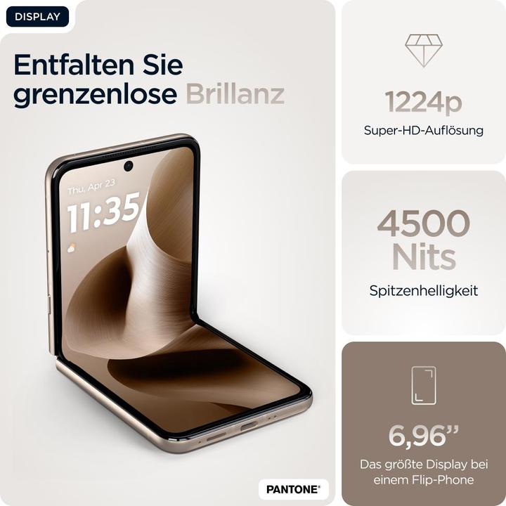 Actual product image Motorola Razr 60 Ultra (512 GB, Pantone Mountain Trail, 6.96", SIM + eSIM, 50 Mpx, 5G)