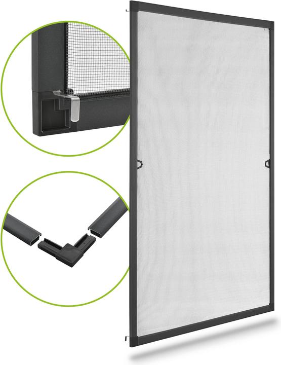 Immagine prodotto Juskys Fliegengitter für Fenster (150 x 130 cm)