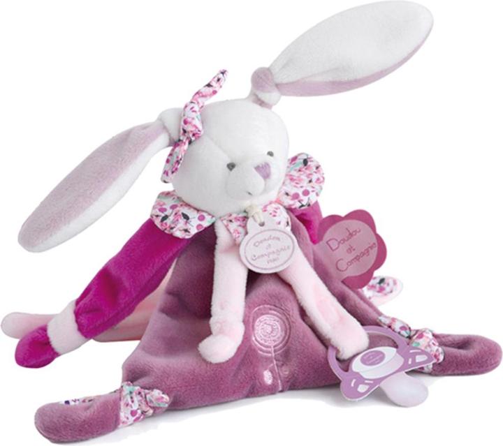 Immagine prodotto Doudou et Compagnie Coniglietto ciliegia con porta ciuccio (20.50 cm)