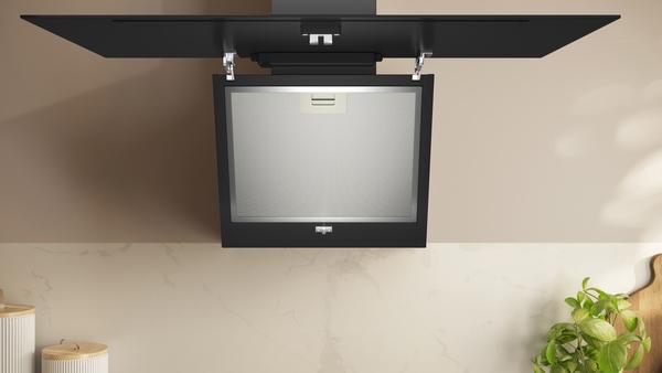 Produktbild Neff N 30, Wandesse, 80 cm, Klarglas schwarz bedruckt, D83IDK1S0 (Wandhaube)