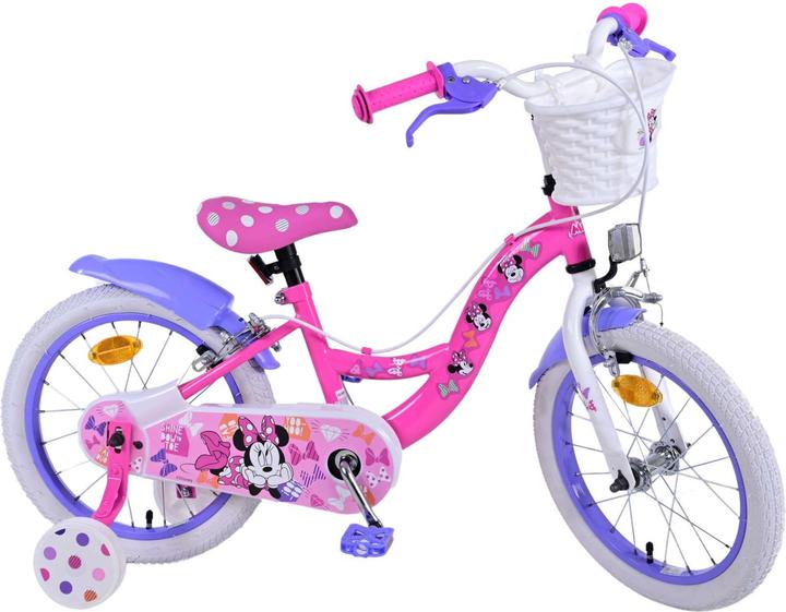 Disney Bicicletta per bambini Minnie da 16 pollici rosa - sicurezza, comfort e divertimento tutto in uno! (16")