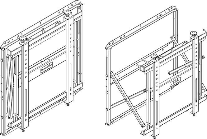 Actual product image Hagor VWH-1 Slim Wall Mount for LCD/Plasma TVs (Wall, 55", 35 kg)