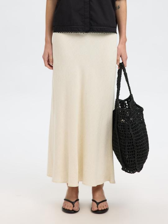 Actual product image Selected Femme Slfviva-Lena Hw Ankle Skirt Noos (40)