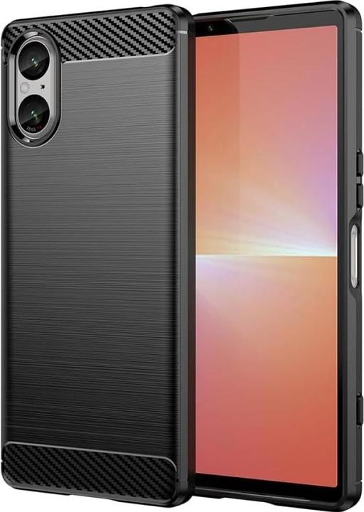 Screenguard Sony Xperia 5 V Hülle Carbon Brushed Soft TPU (Sony Xperia 5 V)