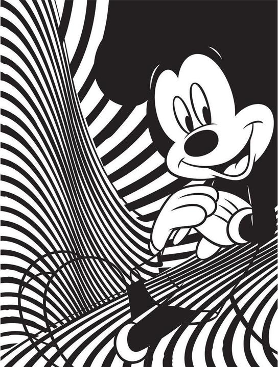 Produktbild Mickey Mouse Leinwanddruck Mickey Muse Linear (80 x 60 cm)
