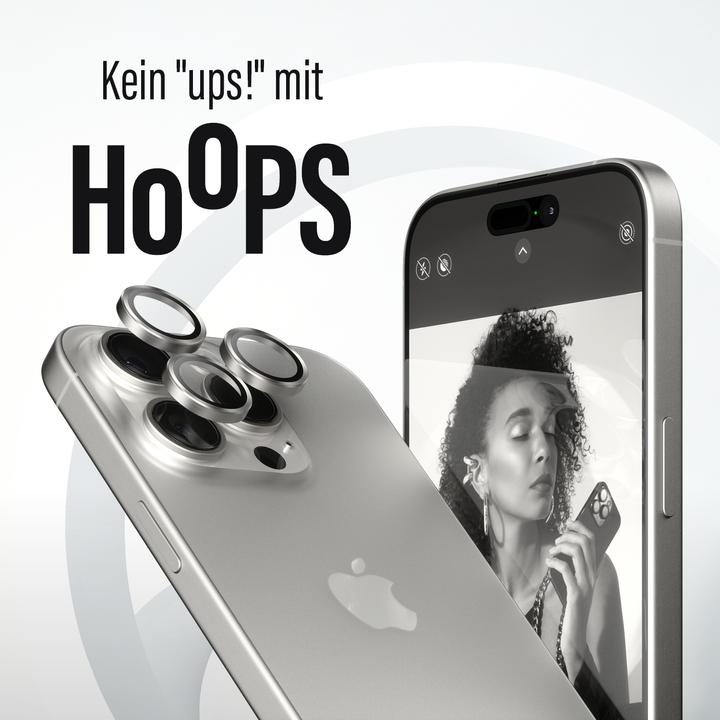 Image du produit PanzerGlass Hoops Camera Lens Protector (1 pièce(s), Apple iPhone 15 Pro Max, Apple iPhone 15 Pro)