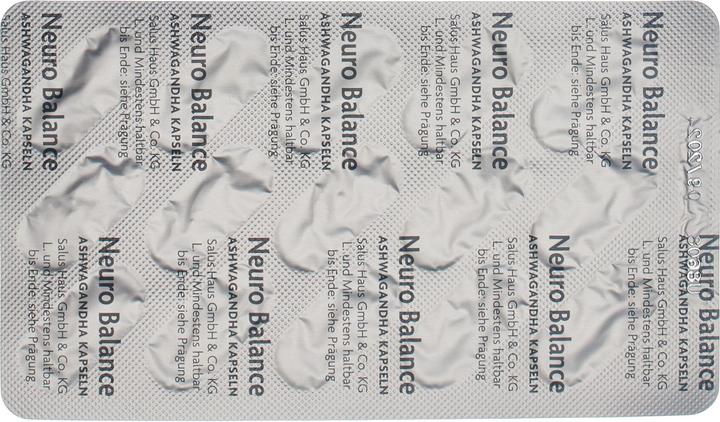 Valori nutrizionali e ingredienti Salus Neuro Balance Ashwagandha (30 Pezzo/i, Pillole, 32 g)