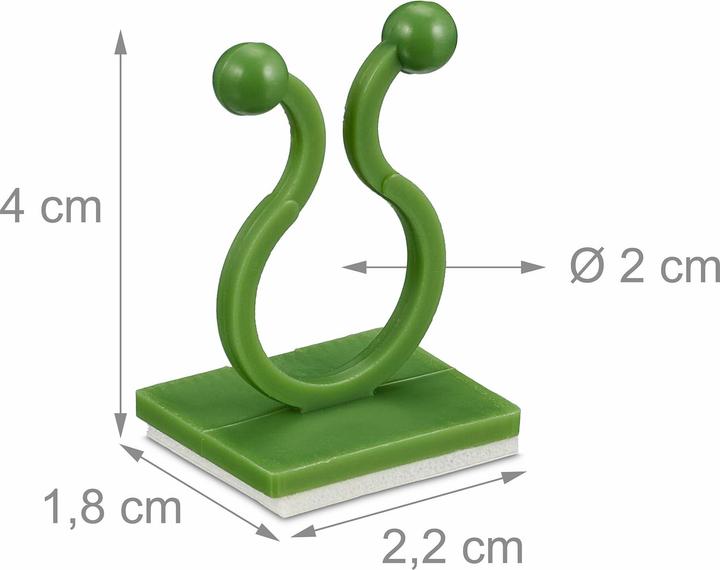 Image du produit Relaxdays 240x Pinces-à-plantes (2.20 cm, 1.80 cm)