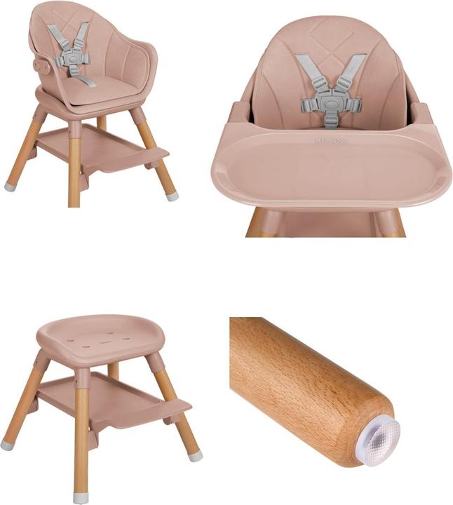 Produktbild Kikkaboo Kinderhochstuhl Woody 2 in 1 (Hochstuhl)