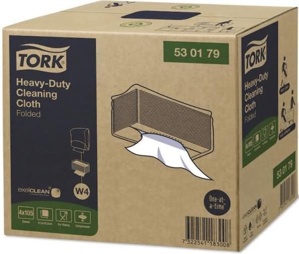 Immagine prodotto Tork Extra Strong Cleaning Cloths White W4, multiuso, 4 x 105 panni 530179 Quantità: 420pcs. (420 pz.)