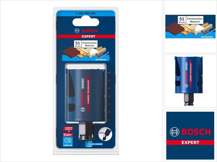 Immagine prodotto Bosch Professional Zubehör Sega a tazza Expert Construction Material, 51 x 60 mm (51 mm)