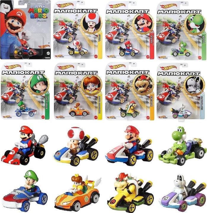Produktbild Hot Wheels Mario Kart Replica Die-Cast Assorted