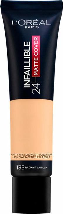 Image du produit L'Oréal Paris INFAILLIBLE 24H fond de teint mat cover #135-radiant vanille