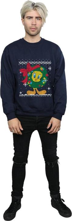 Produktbild Looney Tunes Tweety Pie Christmas Fair Isle Sweatshirt (XL)