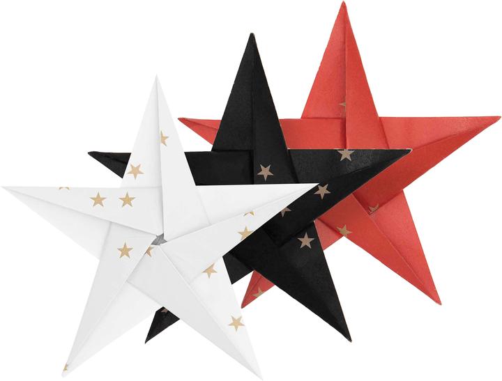 Actual product image Rico Design Leaflets "Gold Stars", 32 sheets (130 g/m², 32 x)
