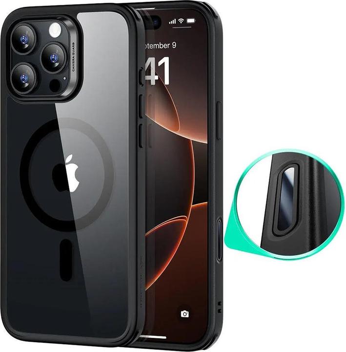 Image du produit ESR - Classic Hybrid HaloLock - iPhone 16 Pro - Clear Black (Apple iPhone 16 Pro)