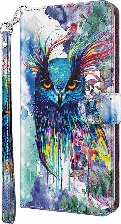 Actual product image PhoneLook Fourre 3D Flip Hibou multicolour (Apple iPhone 13 Pro)