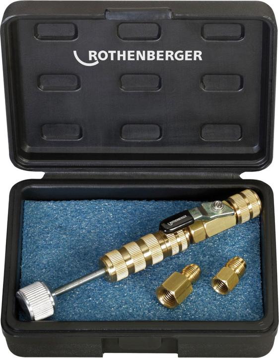 Produktbild Rothenberger Schraderventil-Werkzeug 1/4" + 5/16", Ventilwechsel im Betrieb, für R410A und R32
