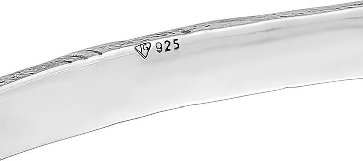 Image du produit Haze & Glory Armband Armreif - Hook Small Gehämmert 925 Silber (20 cm, Argent sterling 925)