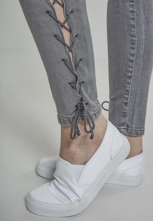 Image du produit Urban Classics Ladies Denim Lace Up Skinny Pants (28)
