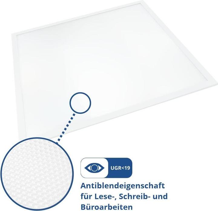 Image du produit Enovalite Panneau LED, 60x60 cm, propriété anti-éblouissement (4320 lm)