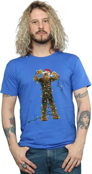 Produktbild Star Wars Chewbacca Christmas Lights TShirt (L)