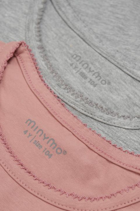 Immagine prodotto Minymo Maglietta Basic 35 L/S da bambino (confezione da 2) (128)
