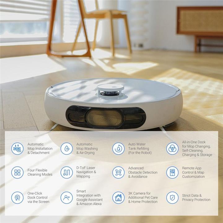 Produktbild EZVIZ RS2 Robot Vacuum & Mop Combo (Saugwischroboter)