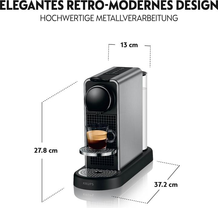 Produktbild Krups Nespresso CitiZ Platinum (NESPRESSO Original, EU-Stecker)