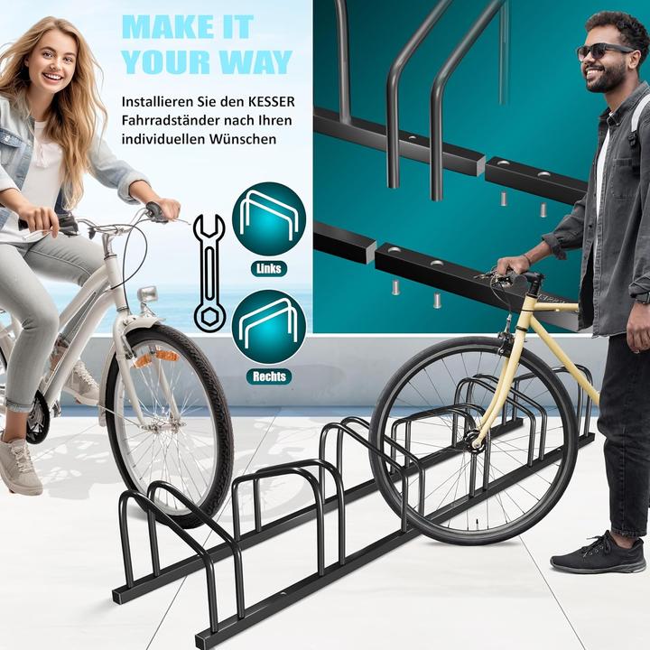 Actual product image Kesser Fahrradständer für 6 Räder mit Parkschild