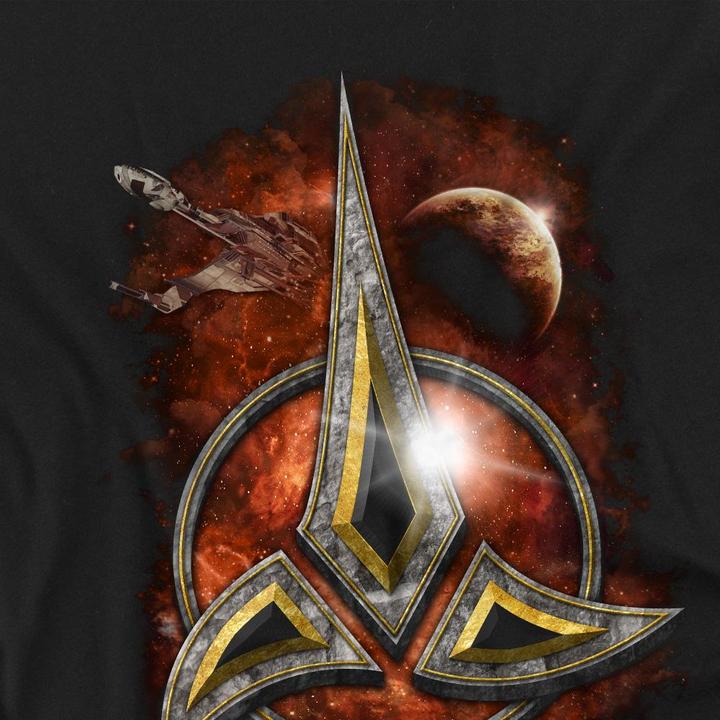 Actual product image Mens Klingon Crest T-Shirt (L)