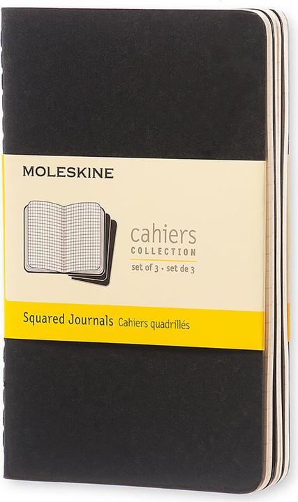 Moleskine Cahier Pocket 3er-Set (A6, Kariert, Weicher Einband)