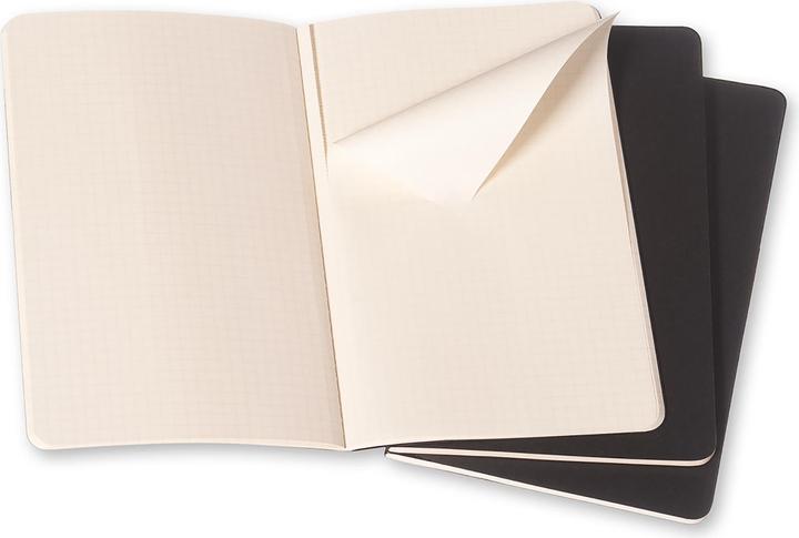 Actual product image Moleskine Cahier Pocket Set of 3 (A6, Checked, Hardcover)