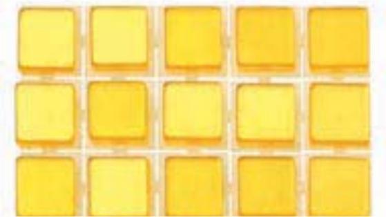 Produktbild Glorex Mosaiksteine selbstklebend gelb