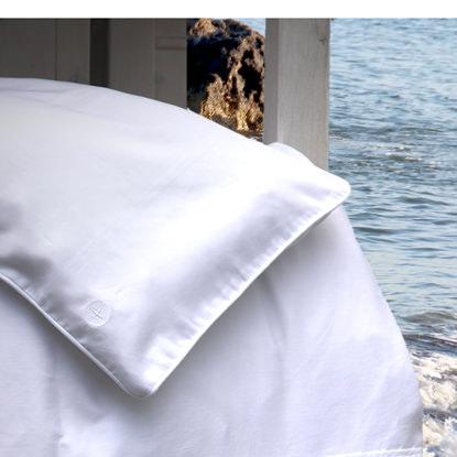 Actual product image nordic coast company Flat pillow made of fine down (90%) class 1 (60 x 40 cm)