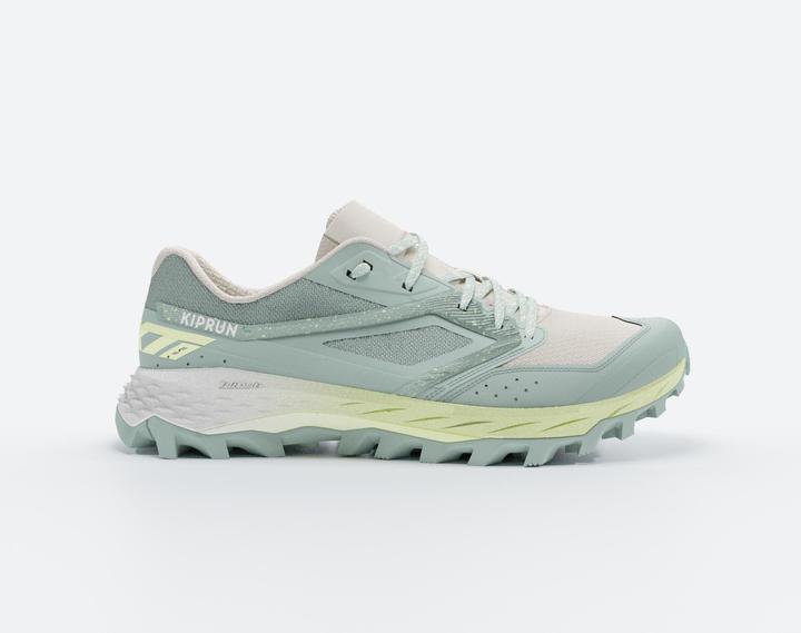 Actual product image Kiprun XT8 Women's Trail Running Shoes - Green/Yellow (38)