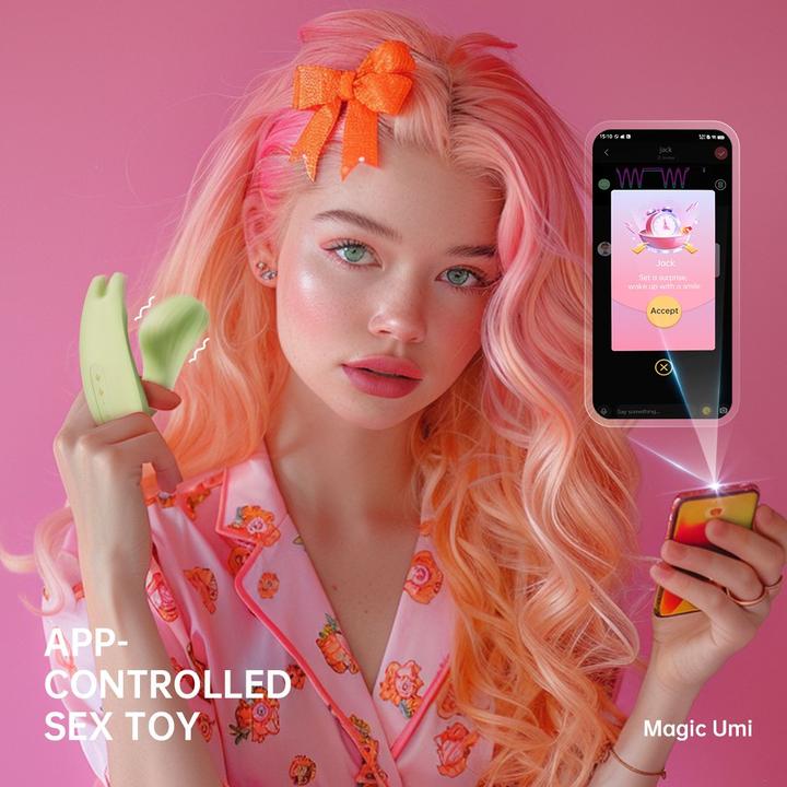 Actual product image Magic Motion Umi Smart Wearable Vibrator - Green