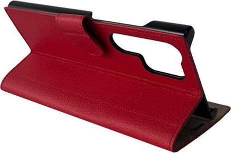 Actual product image Mike Galeli Book cover genuine leather Marc molten lava (Samsung Galaxy S23 Ultra)