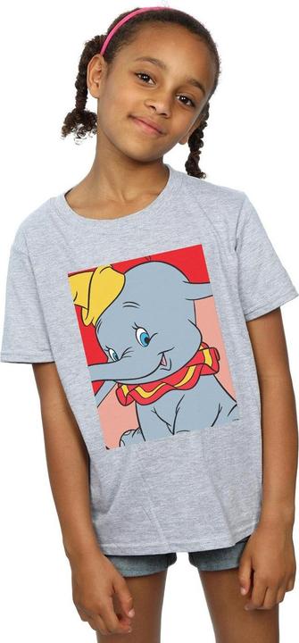 Actual product image Disney Girls Dumbo Portrait Cotton T-Shirt (116)