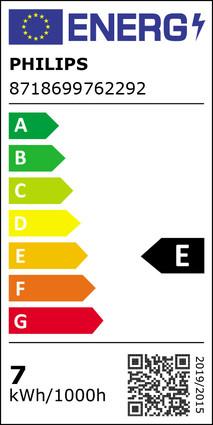 Energie-Label Philips Lampe (E14, 6.50 W, 806 lm, 1 x, E)