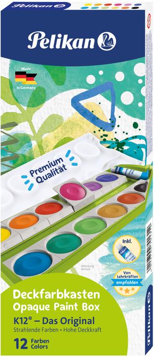 Actual product image Pelikan Colour box 12ST K12G green (Mint, 12 ml)