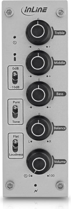 Produktbild InLine AmpEQ mobile (Klangregelung, Gain-Schalter, USB-DAC, Display, Mikrofon)