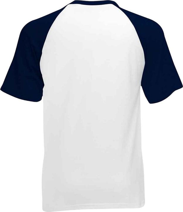 Actual product image Fruit of the Loom Unisex Adult Contrast Panel Baseball T-Shirt (M)