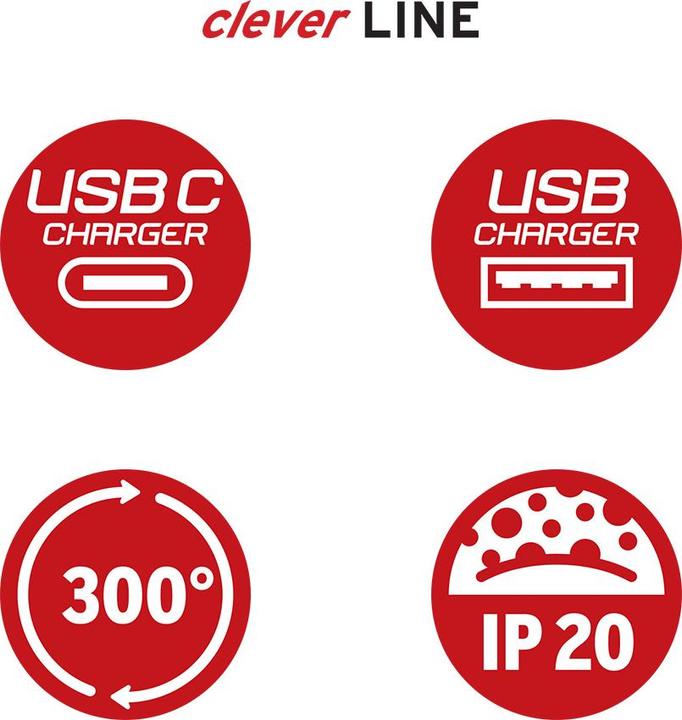 Produktbild Brennenstuhl cleverLINE (Typ 13, USB-A, USB-C, 3 x)