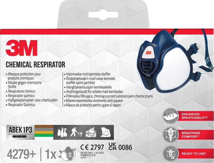 3M Atemschutzmaske (ABEK1, ABEK1P3, 1 x)