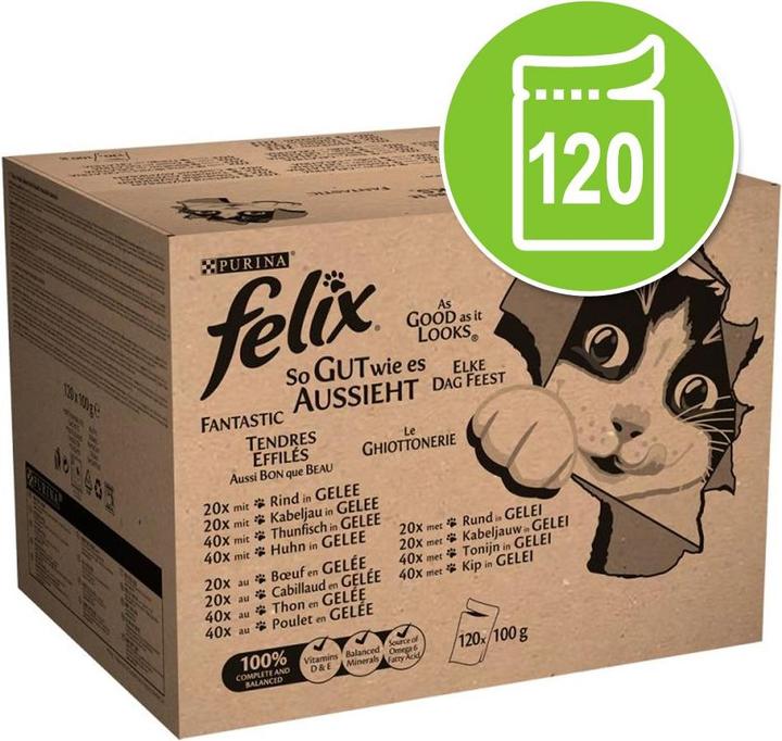 Produktbild Felix Jumbopack So gut wie es aussieht (Adult, 120 Stk., 100 g)