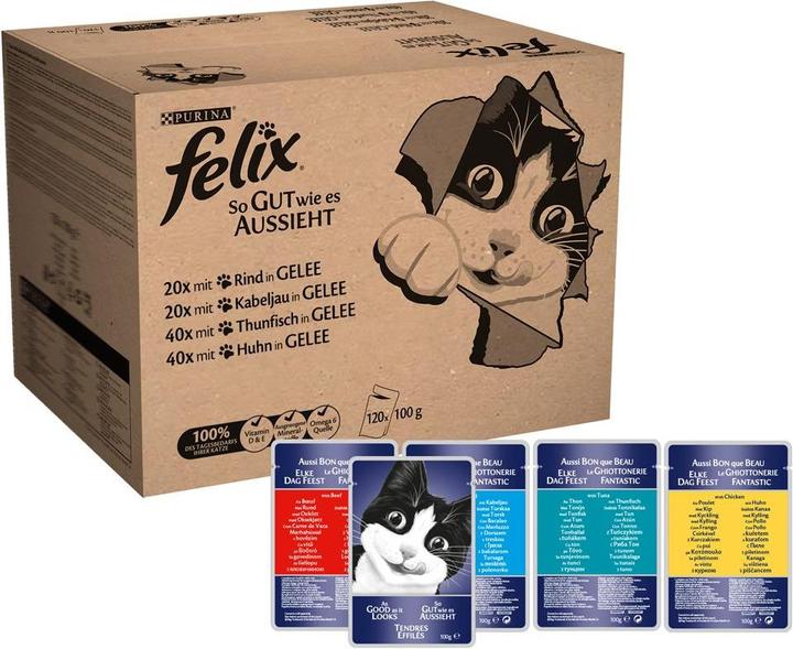 Produktbild Felix Jumbopack So gut wie es aussieht (Adult, 120 Stk., 100 g)