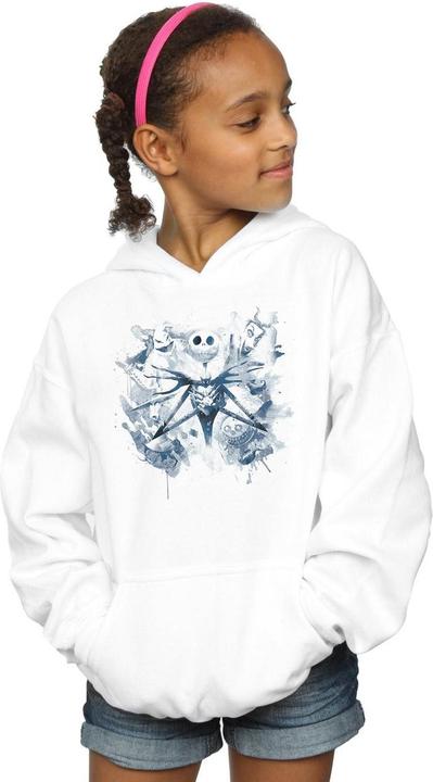 Actual product image Disney Girls Nightmare Before Christmas Paint Spray Carers Hoodie (152, 158)