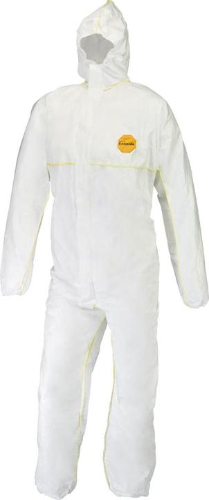 Dupont Tyvek 200 EasySafe Chemikalienschutzkleidung mit Kapuze, Kategorie III, Typ 5 und 6 Weiss Gröss